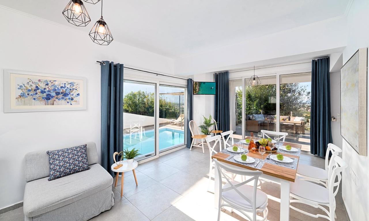 Cretan Sunset Villa Heated Pool Dhrámia المظهر الخارجي الصورة