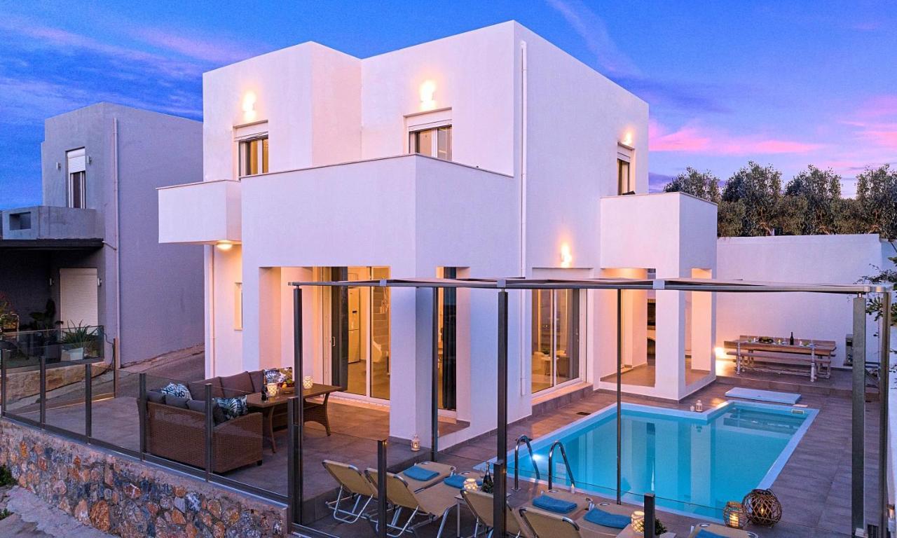 Cretan Sunset Villa Heated Pool Dhrámia المظهر الخارجي الصورة